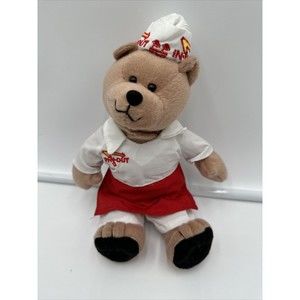 In N Out Plush Stuffed Animal Server Boy Bear Rare Cool 9”